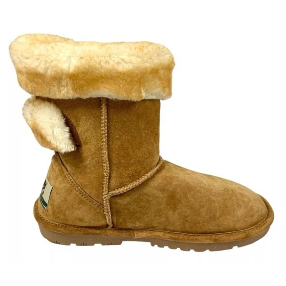 LAMO ESSENTIAL HANDMADE WINTER BOOTS SHEEPSKIN WRAPAROUND VELCRO SIZE 7